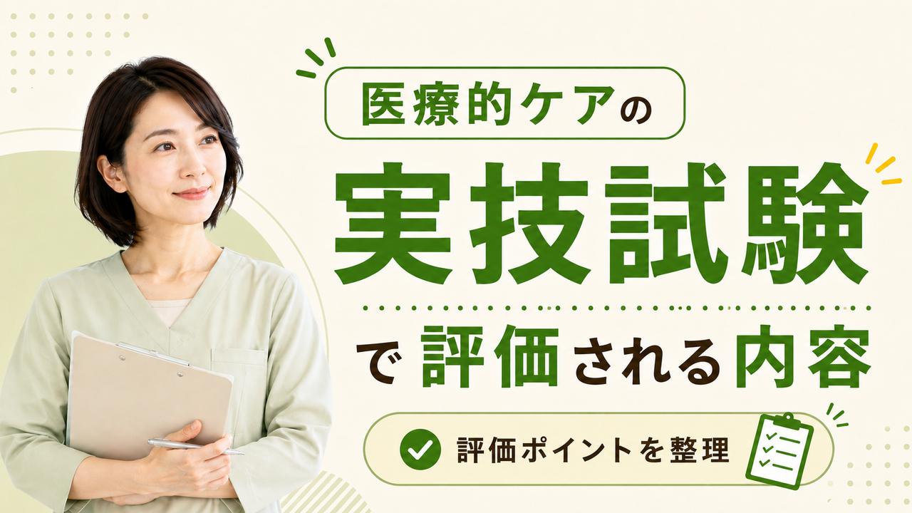 医療的ケアの実技試験で評価される内容