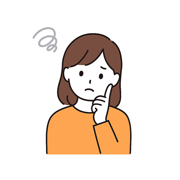 勉強時間がなかなか取れず悩む女性のイラスト